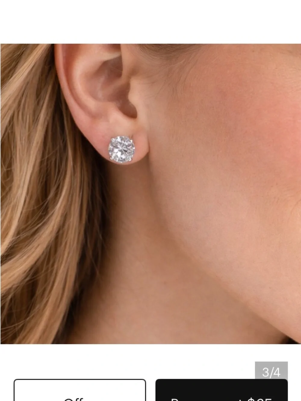 Retired Silpada Crown Jewels  Stud Earrings - Silver - Picture 3 of 12